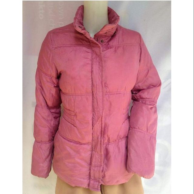 pink bubble coat