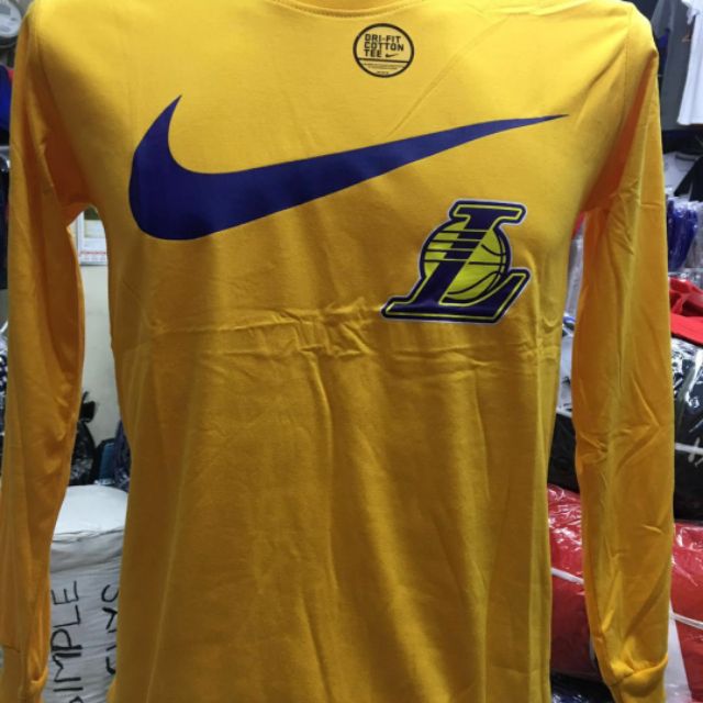 lakers long sleeve shirt nike