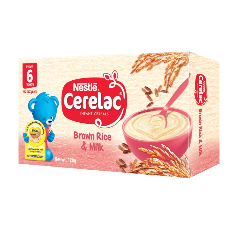 NESTLÉ CERELAC Baby Food Brown Rice & Milk 120g Shopee Philippines