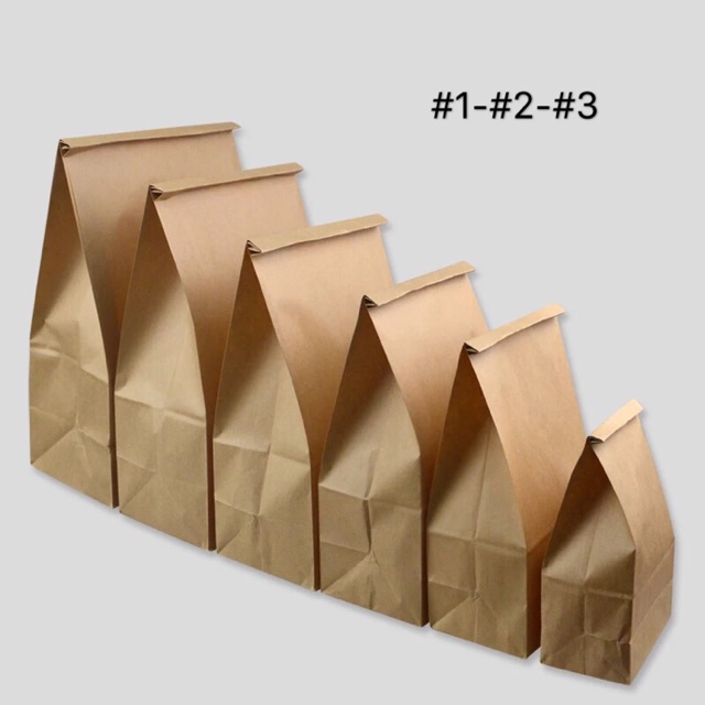 Brown Paper bag 100pcs（#1、#2、#3） | Shopee Philippines