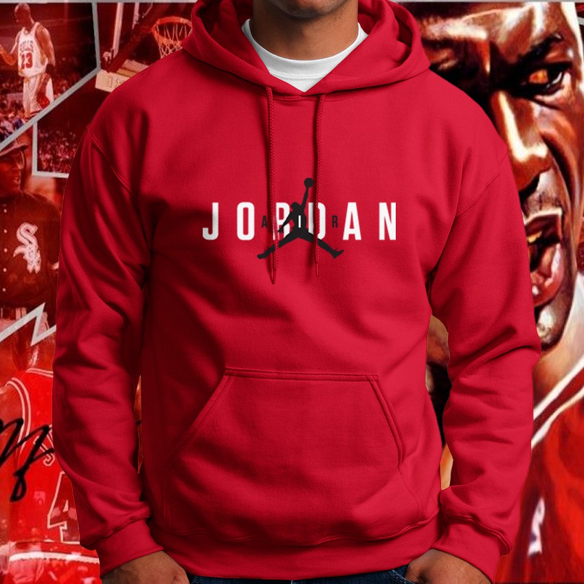 red air jordan hoodie