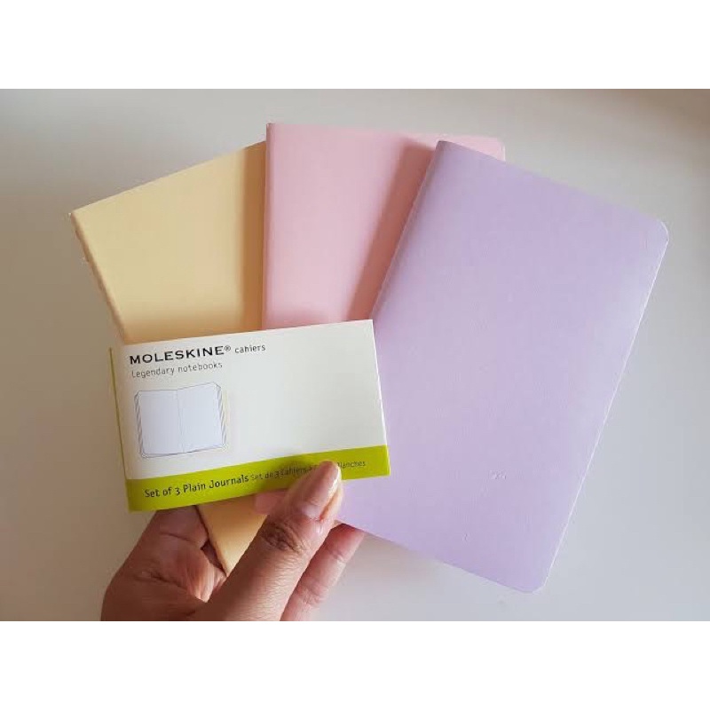 Moleskine Cahier Journal (Set of 3) Pastel Set Shopee Philippines