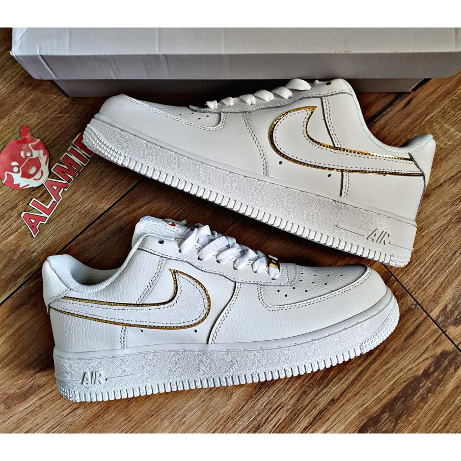 Air Force 1 Low Metallic Gold Unisex | Shopee Philippines