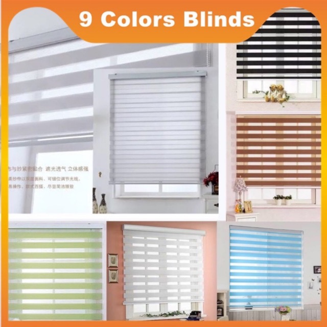 150*160 180cm*160cm Duo Roller Blinds Curtain korean office home bathroom Blinds