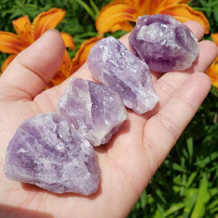 Raw Amethyst Stone Per Piece From Brazil Shopee Philippines