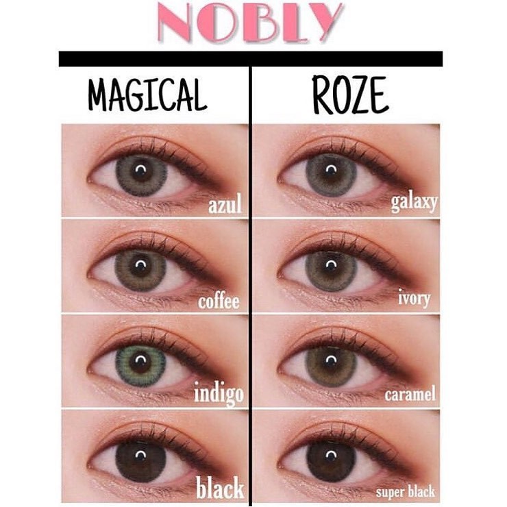 Nobly Idol Roze Flat Softlens Dia 15 00mm Normal Minus Ivory Caramel Galaxy 0 50 S D 3 00 Bl Shopee Philippines