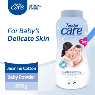 Tender Care Jasmine Cotton Hypo-Allergenic Baby Powder 200g