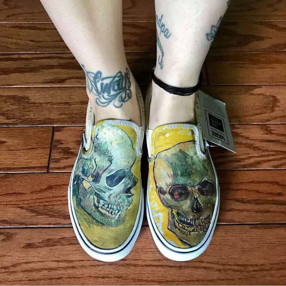 van gogh vans slip ons