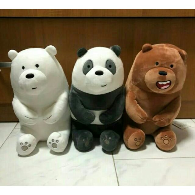 we bare bears stuffed toy miniso price