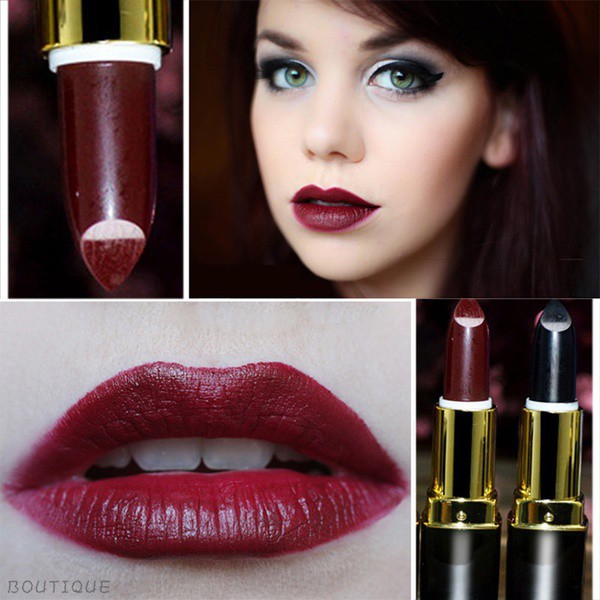 dark purple lipstick matte