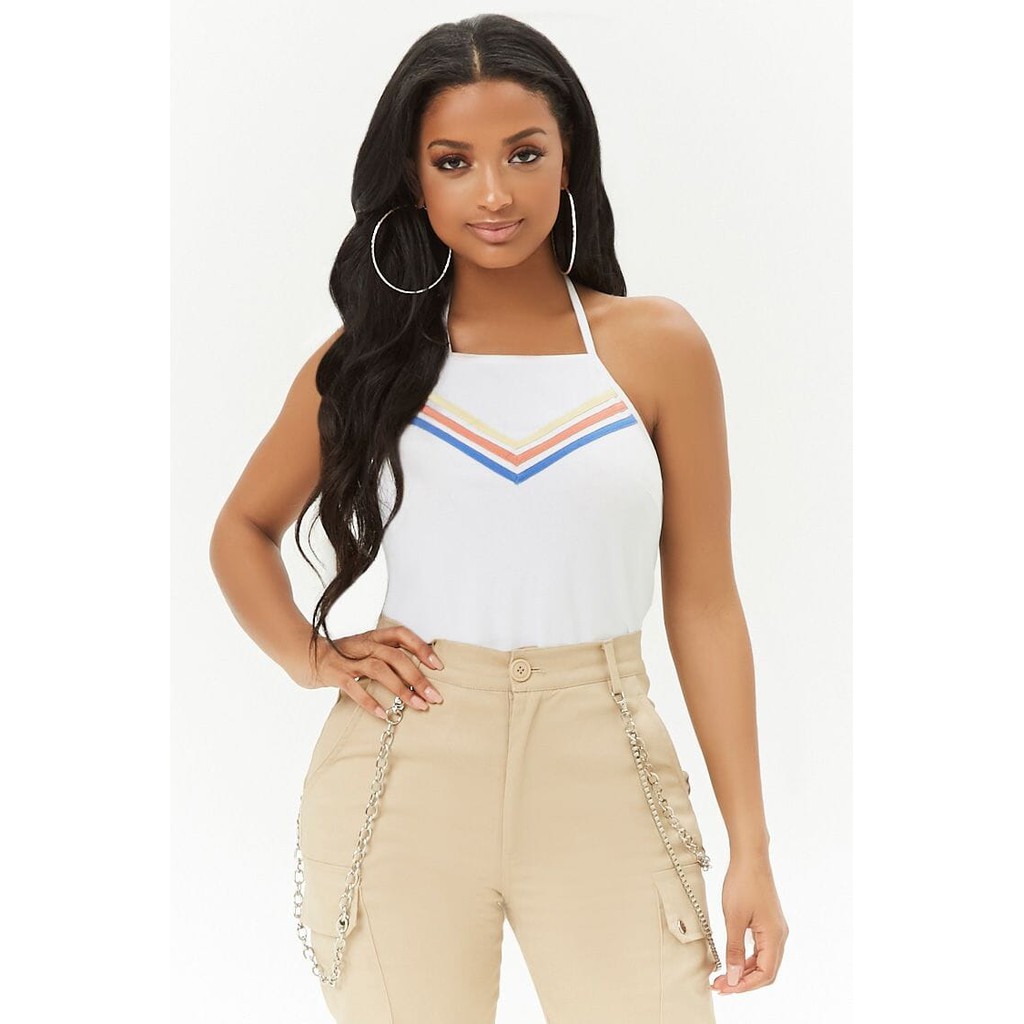 white halter top forever 21