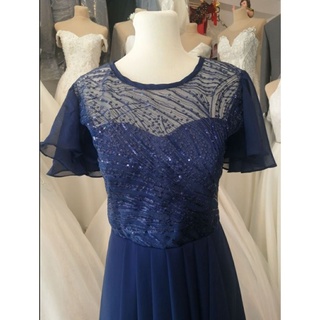 navy blue gown for ninang