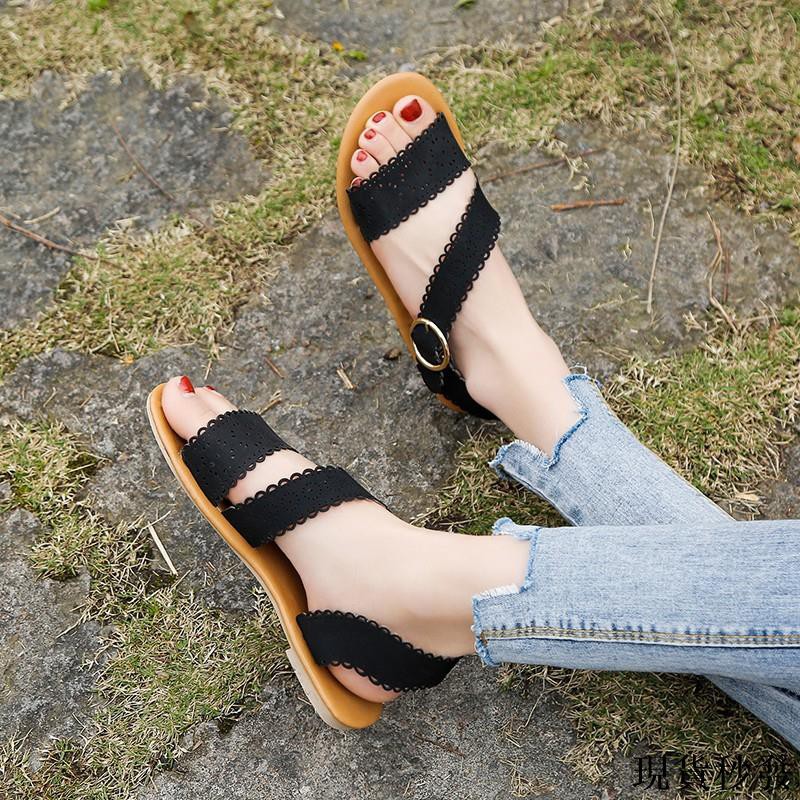 women's open toe flat sandals