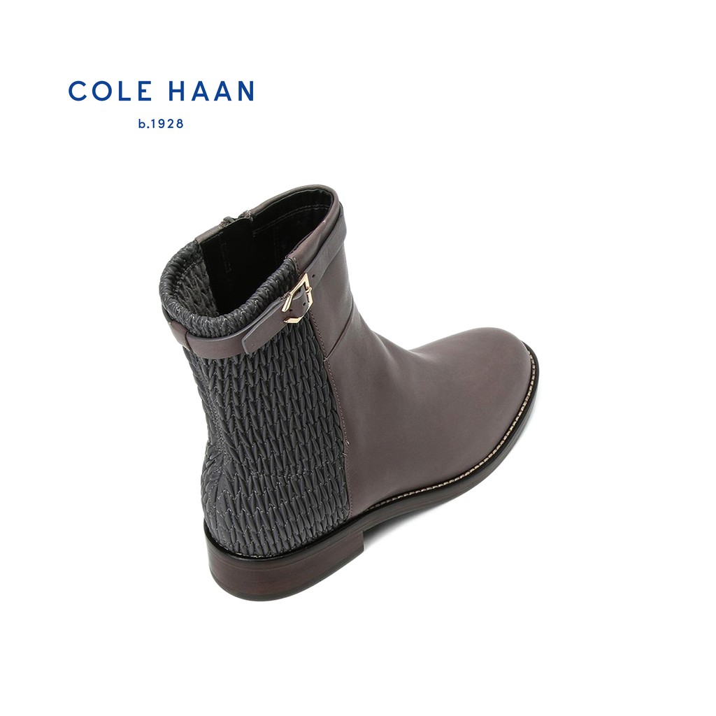 cole haan lexi grand stretch leather and woven ankle boots