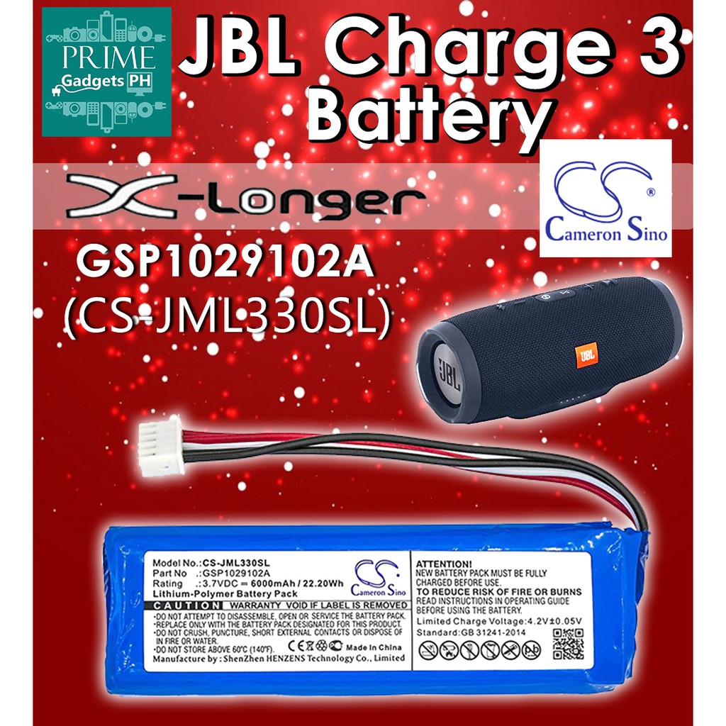 JBL Charge 3 Battery GSP1029102A (CSJML330SL) Shopee Philippines