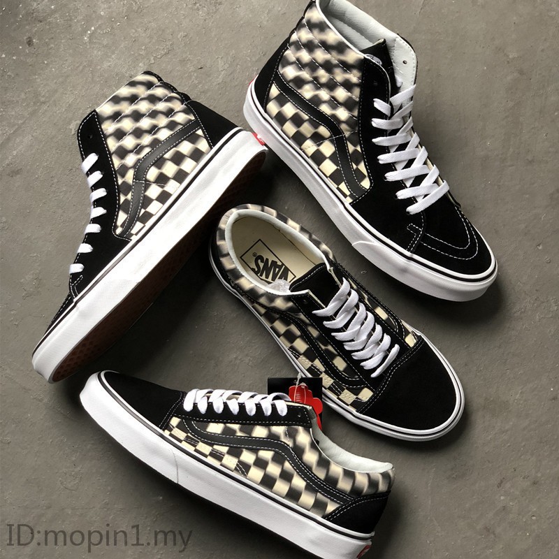 vans old skool checkerboard high tops