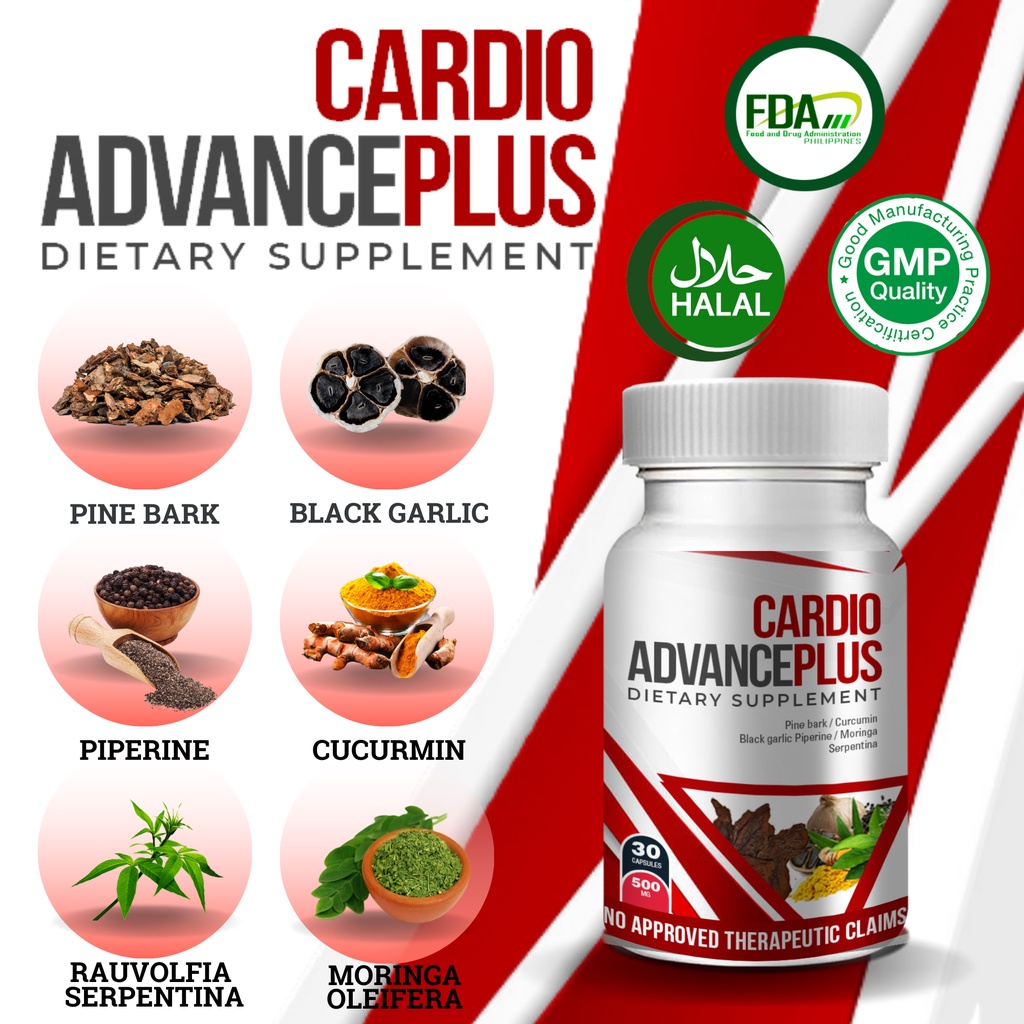 Cardio Advance Plus Food Supplement with Herbal Medicine Buy 1 and Get