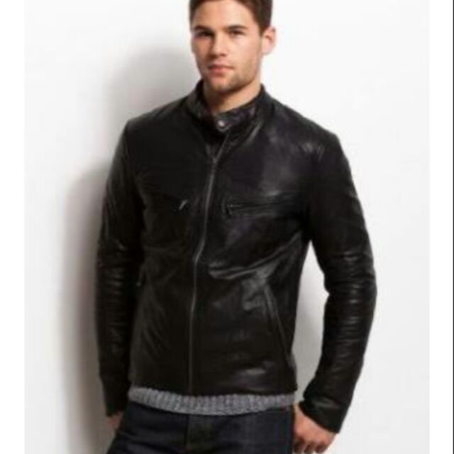 armani jeans leather jacket price