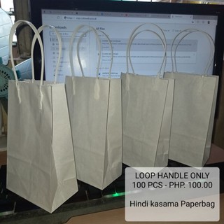 (100 pcs) Loop handle only/ Paperbag handle / Cash on Delivery