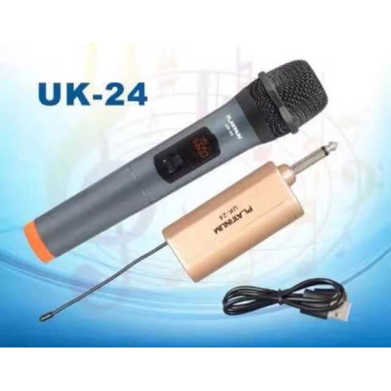 PLATINUM UK 24 SINGLE WIRELESS MICROPHONE UHF Shopee Philippines