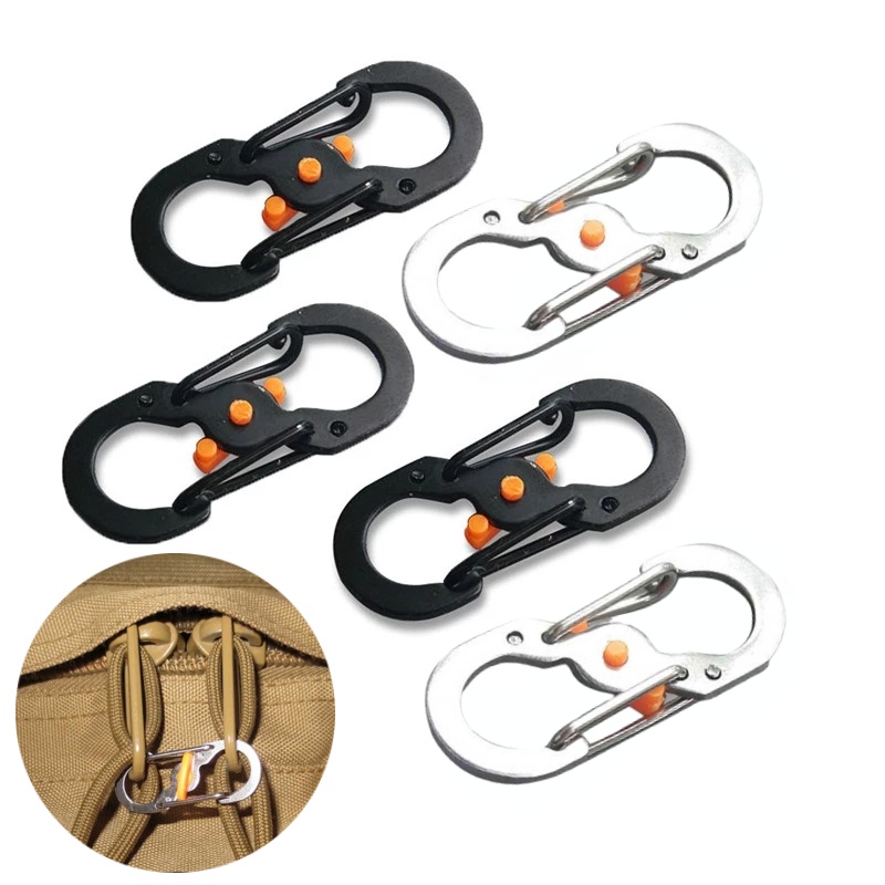 Carabiners,small Carabiner,30 Pieces Mini Carabiner,s Shape Double