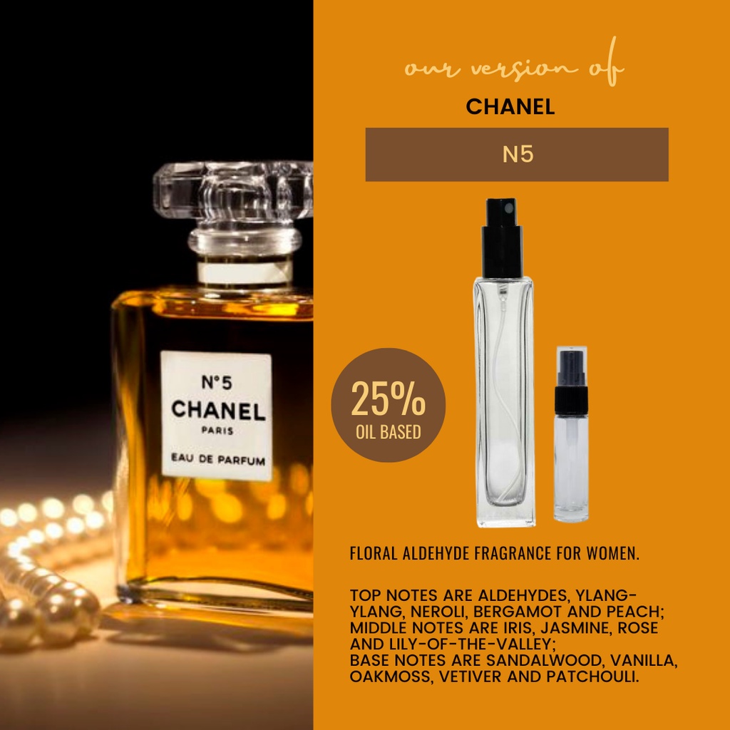 AF | Chanel N 5 Inspired Oil Based Parfum | Shopee Philippines