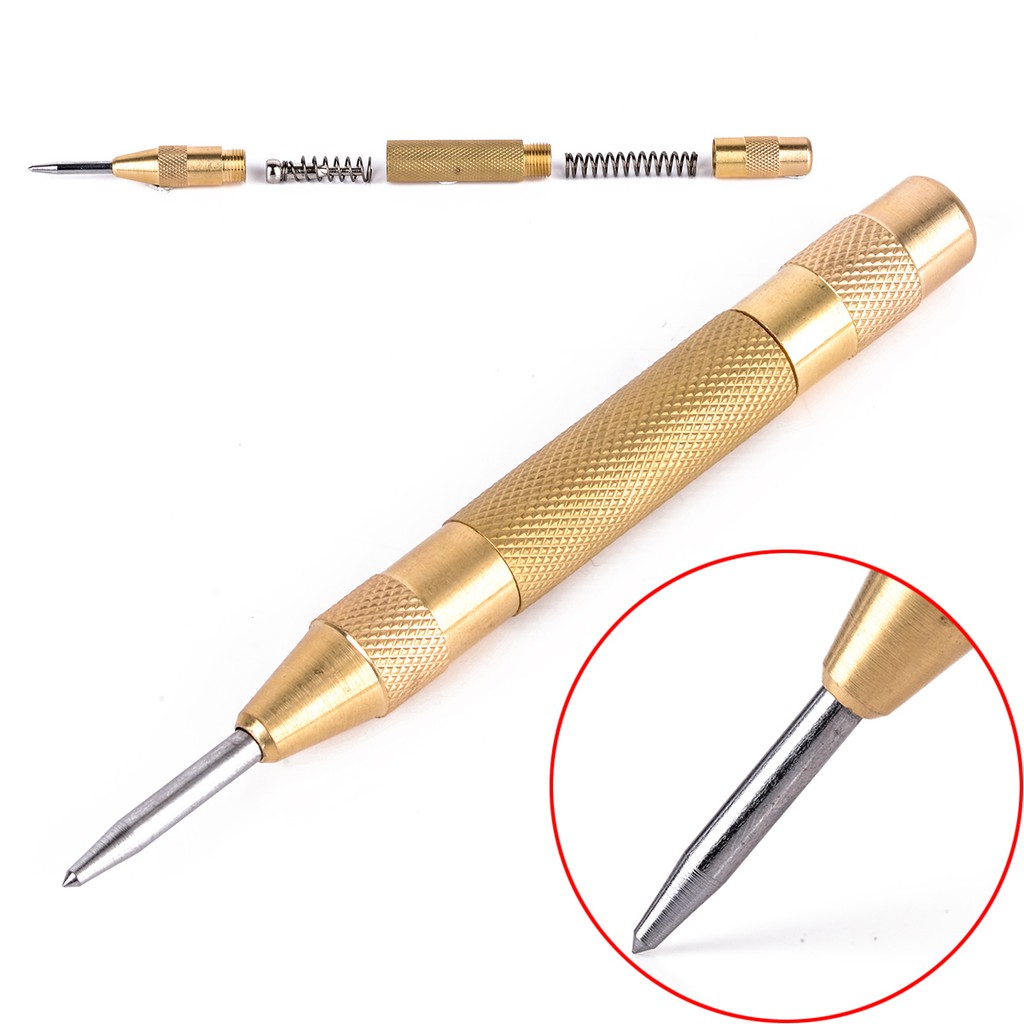 PTPTRATE 5inch Automatic Center Punch Strikes Spring Loaded Marking