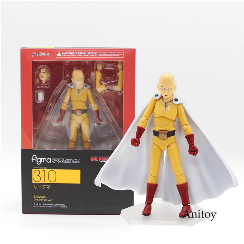 One Punch Man Saitama Figma 310 Anime Action Figure Toy - 