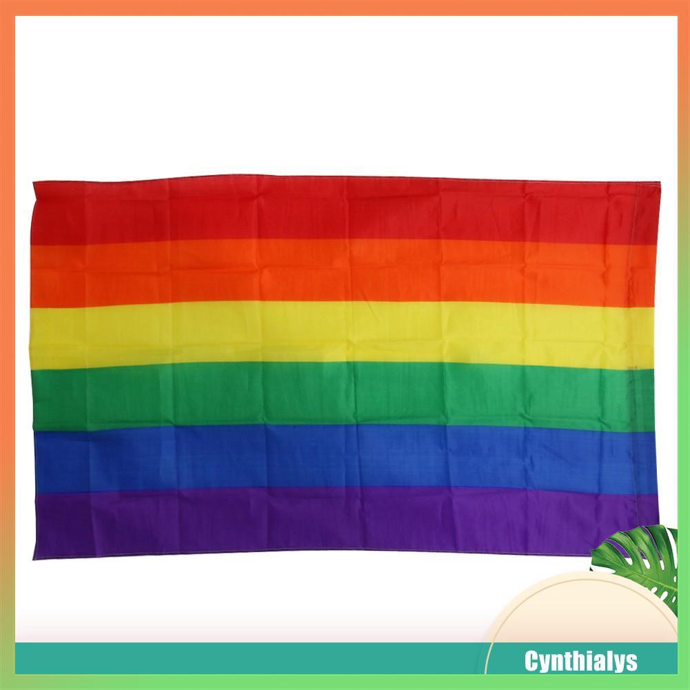 【available】cy°rainbow Flags And Banners 3x5ft 90x150cm Lesbian Gay Pride Lgbt Flag Shopee 5390
