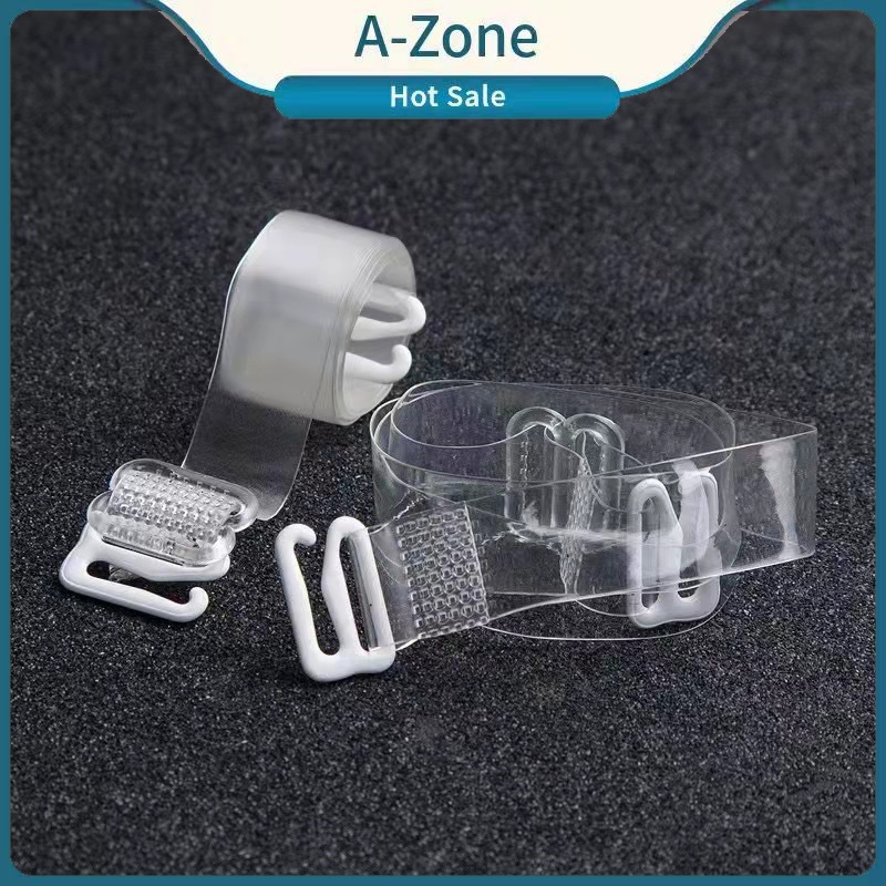 A-Zone Clear Invisible Transparent Adjustable Bra Set Hook Shoulder ...