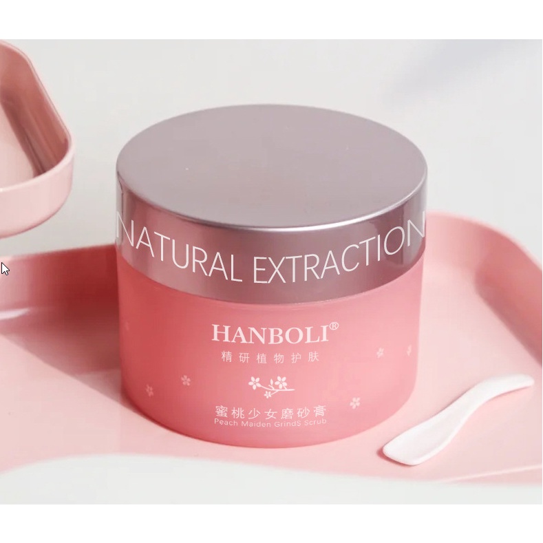 HANBOLI Peach Clear Body Scrub for Removing Dead Skin Deep body skin