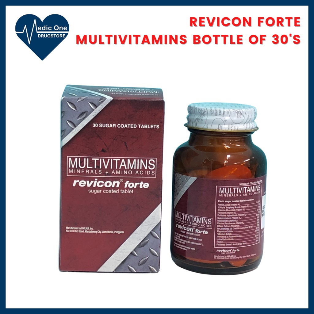 Revicon Forte Multivitamins by 30's Shopee Philippines