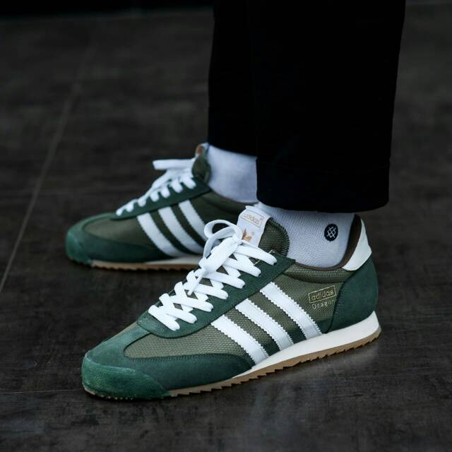 green adidas dragon trainers