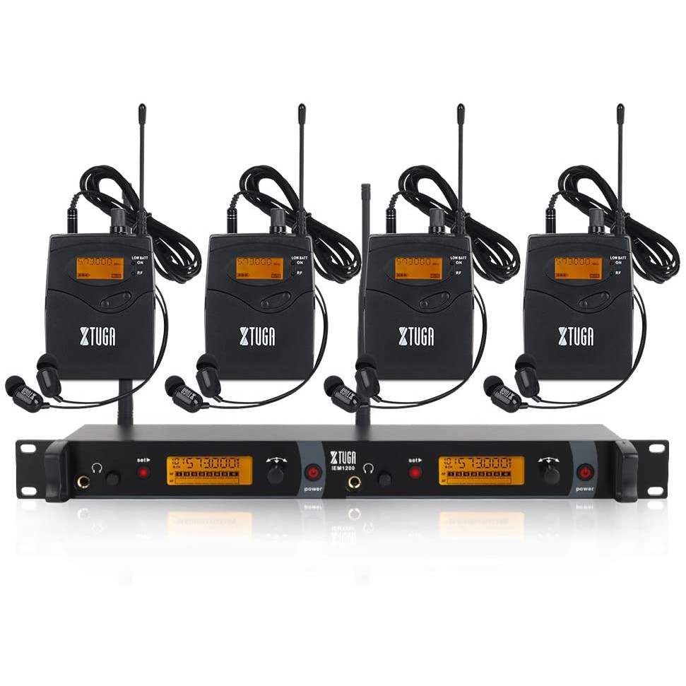 XTGIEM1200 Wireless in Ear Monitor System 2 Channel with in Earphone