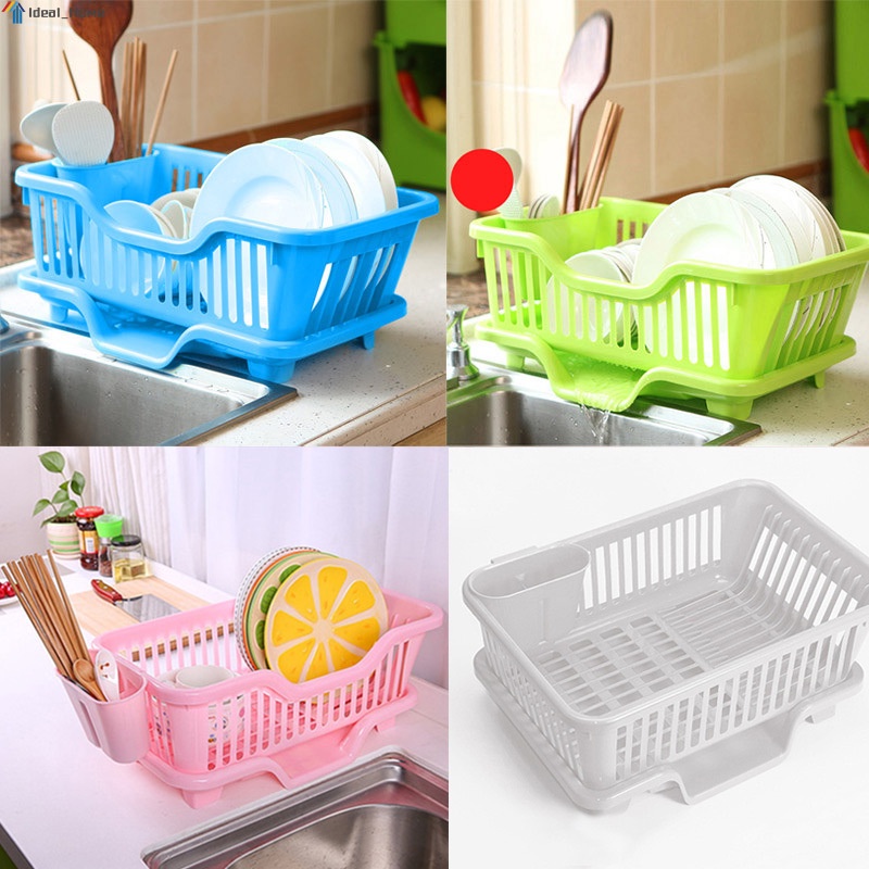 Kitchen Sink Dish Drainer Drying Rack Washing Holder Basket Organizer