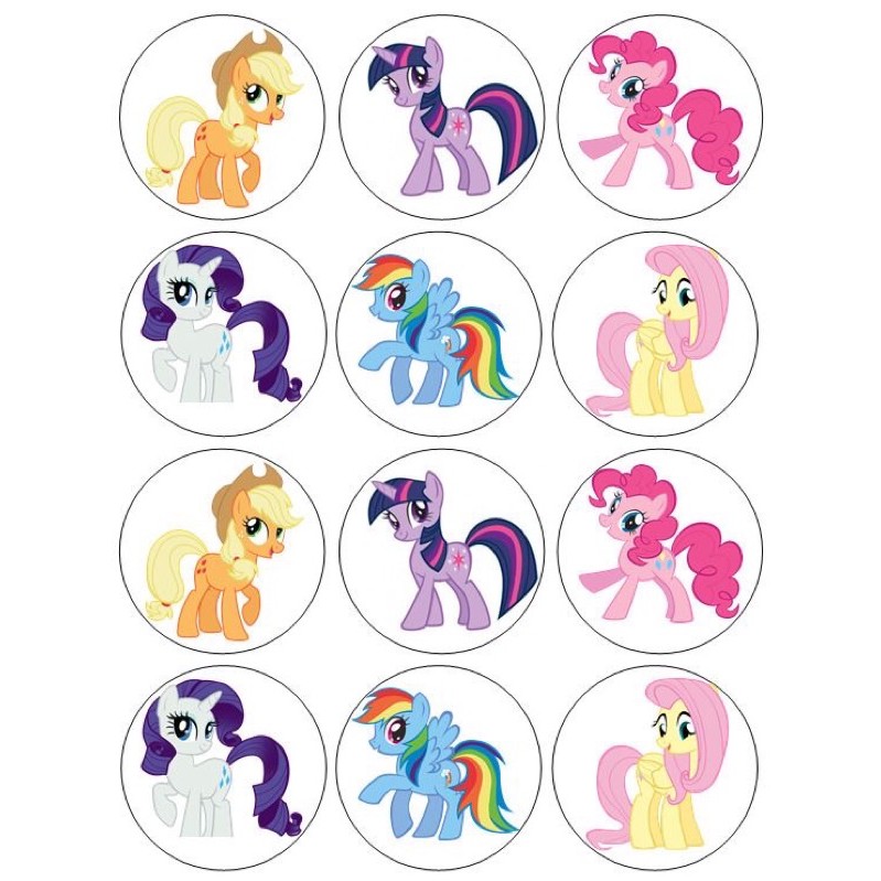 Free Printable My Little Pony Cupcake Toppers Printable Templates