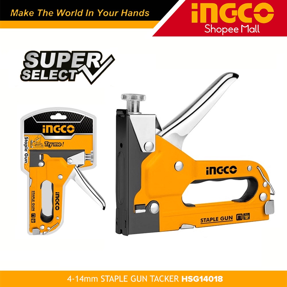 Ingco HSG14018 Staple Gun Tacker 414mm Quick Jam Release SUPER SELECT _H Shopee Philippines