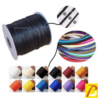 100/200Yards Polyester Japan Wax Cord 1mm-2mm Waxed Faux Leather Cord for DIY Accessory Making