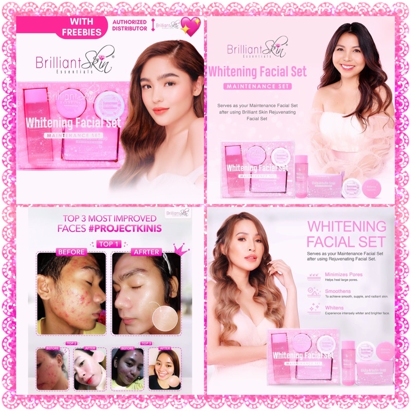 BRILLIANT SKIN Whitening Facial Set Legit (COD & ON HAND) | Shopee ...