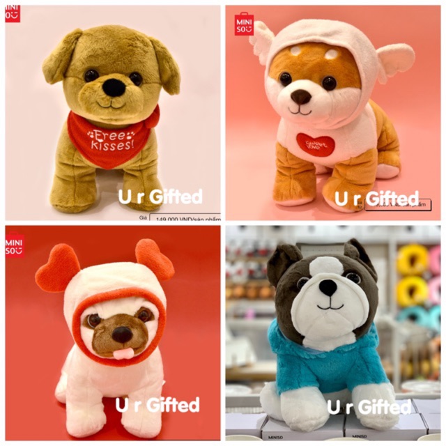 miniso dog plush