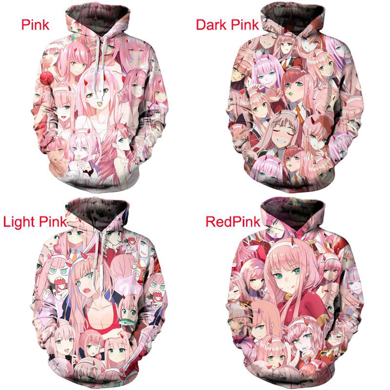 japanese anime darling in the franxx zero two women hoodie jacket