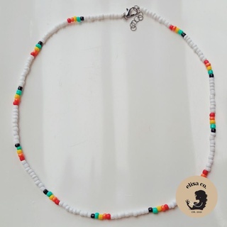 Male Beaded Pattern Bob Marley Inspired Necklace Bohemian Simple Chic Fashion Necklace for Men #1