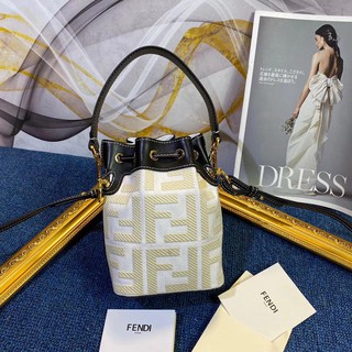 Hot Sale New FENDI Embroidered FF LOGO Bucket Bag Fendi Women Bag Handbag Handbag | Shopee ...