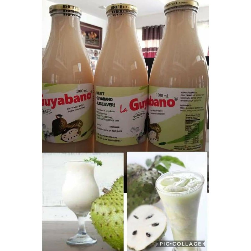 La Guyabano Juice 100 Pure Organic Juice 1l 1000ml Shopee Philippines
