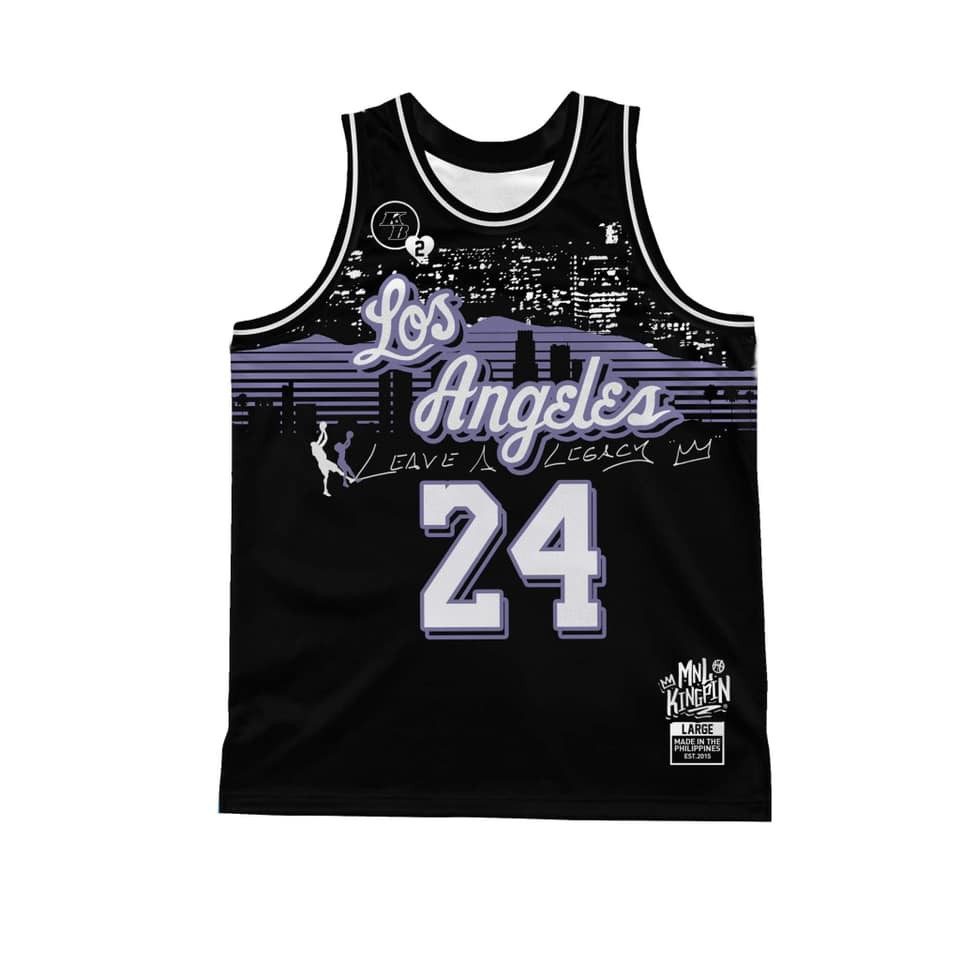 los angeles jersey in black