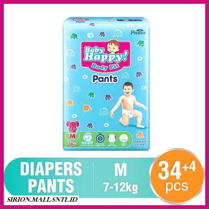 Baby Diapers - Baby Happy Diapers Pants Baby Diapers M / 34 + Extra 4 ...