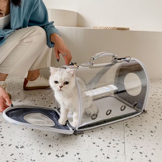 Pet Dog Cat Carrier Transparent Bag Portable Cats Handbag Foldable Travel Pet Bag Backpack Bagpack