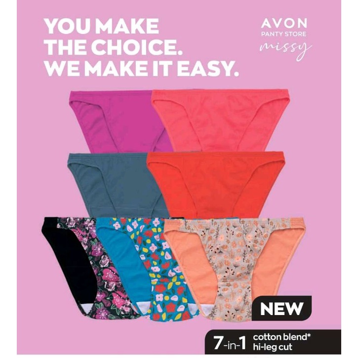 Avon Krystal 7-in-1 Hi-Leg Panty Pack | Shopee Philippines