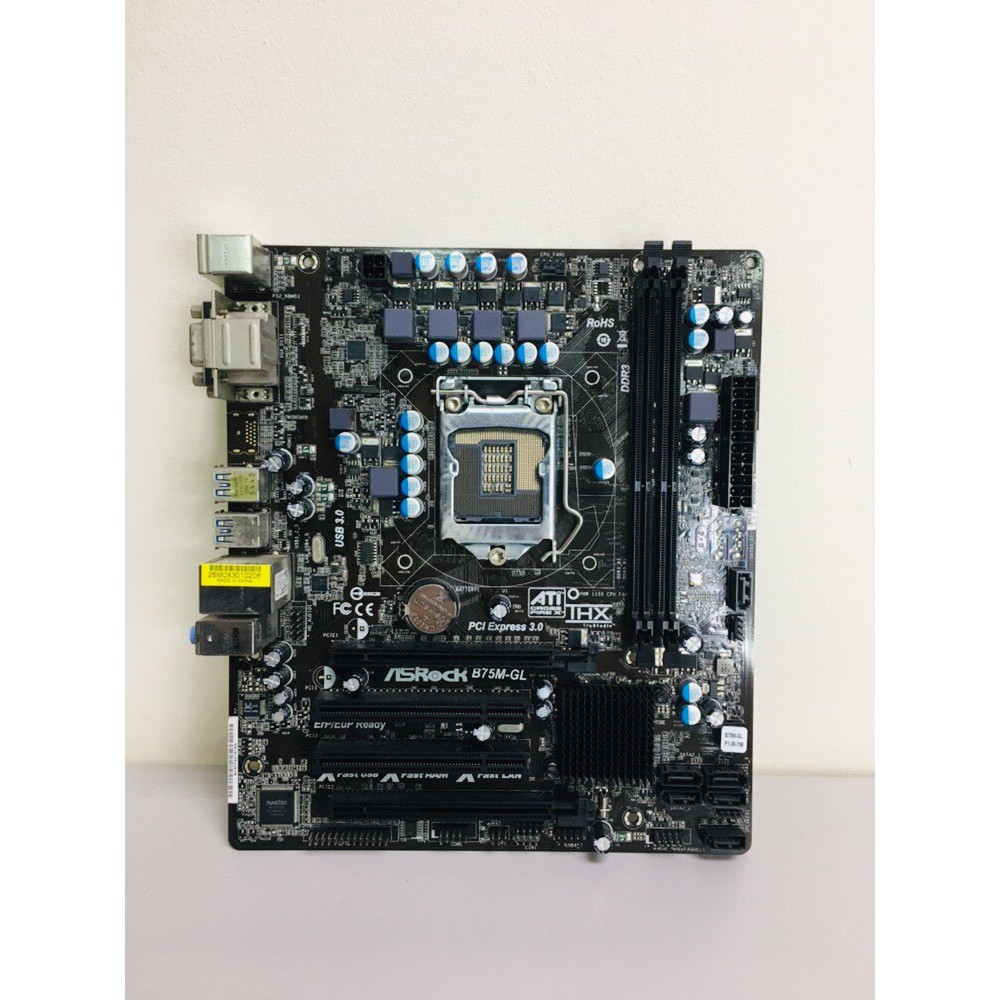 ASROCK B75M-GL Desktop 3RD 2ND GEN Motherboard B75 Socket LGA 1155 i3 ...