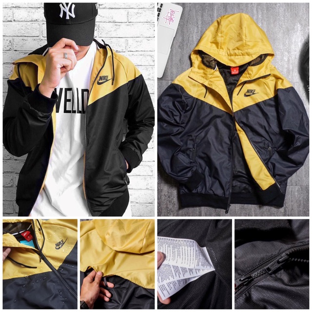 nike yellow windrunner